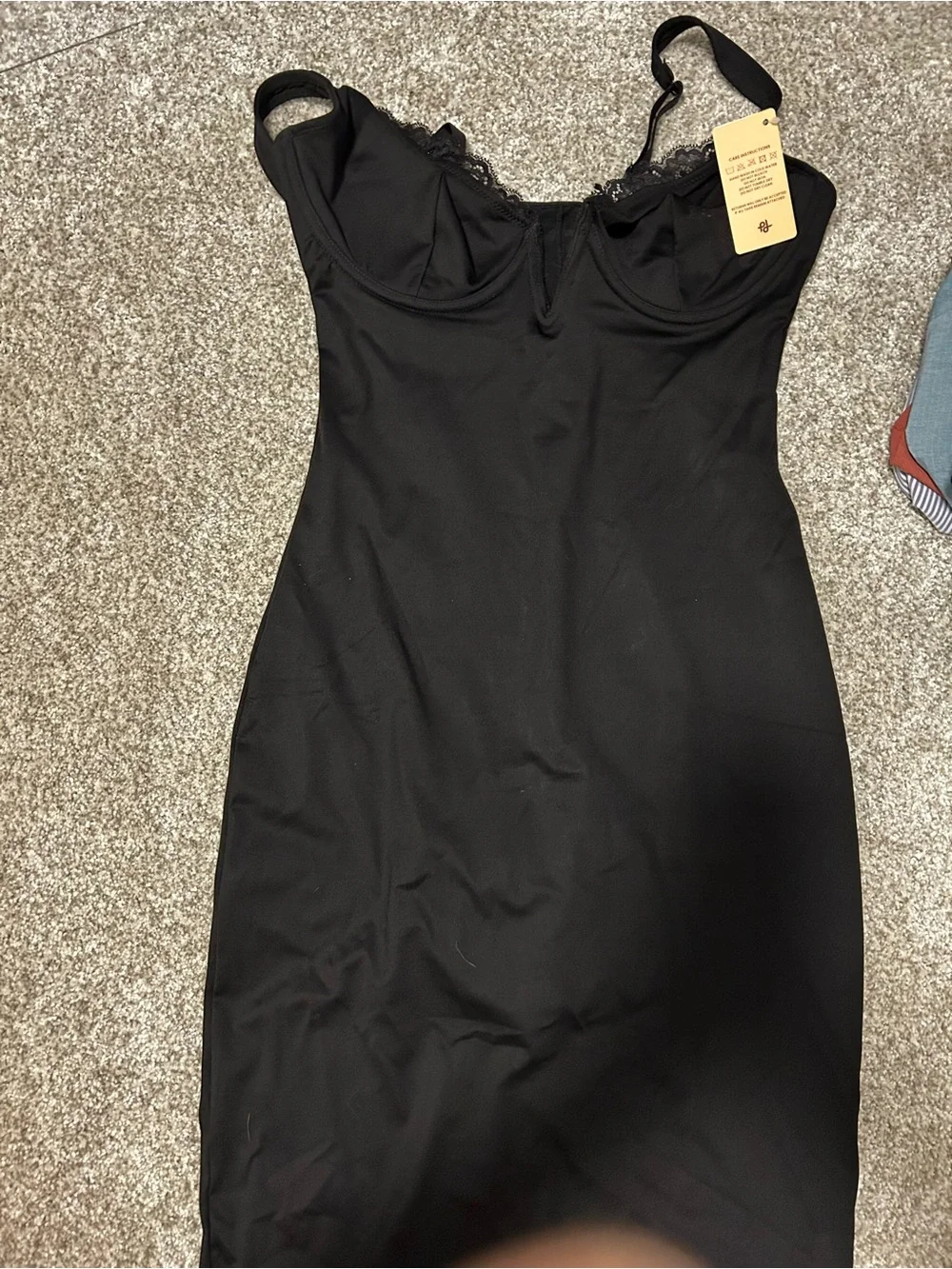 Popilush brand new with tags, Lace-Trim black dress with hidden shape wear.